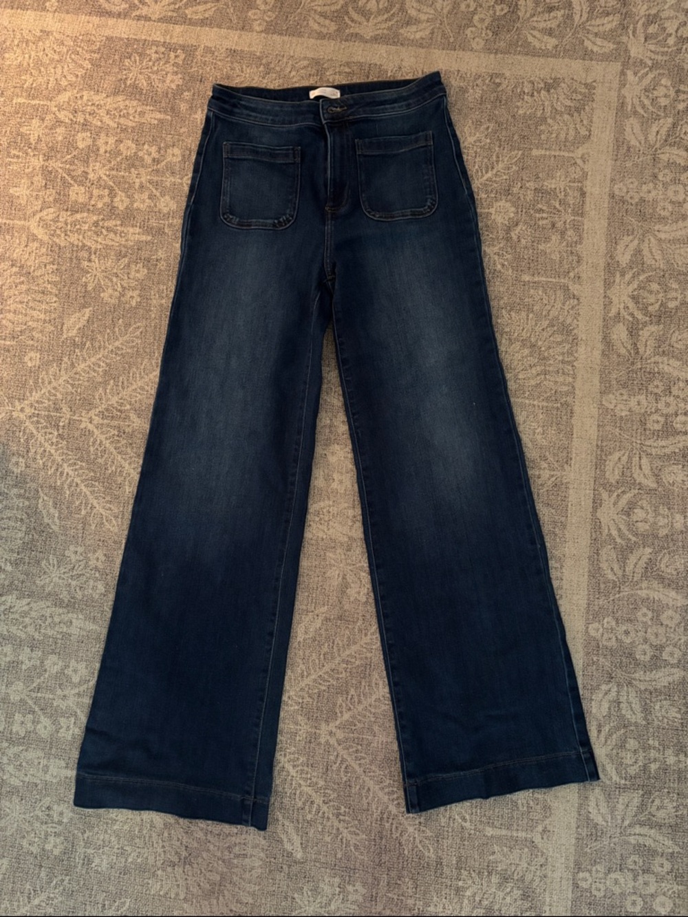Lauren Conrad Wide-Leg Dark Blue Jeans